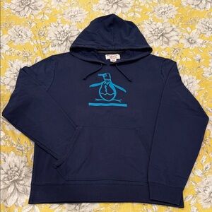 Original Penguin Dark Blue Hoodie with Teal Logo